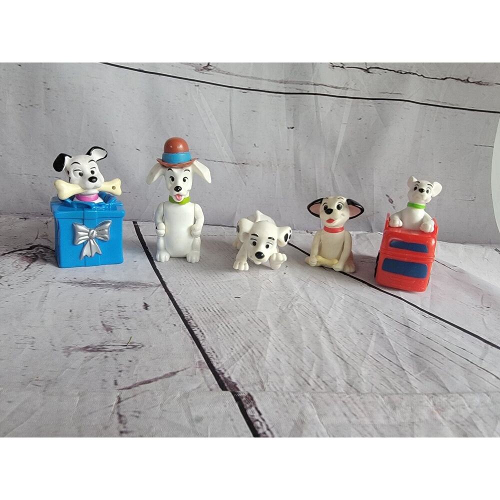 Vintage Lot of 5 1990s Disney 101 Dalmatians McDonalds Happy Meal Toys